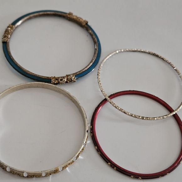 Colorful Bangle Bracelet Set - Picture 3 of 3